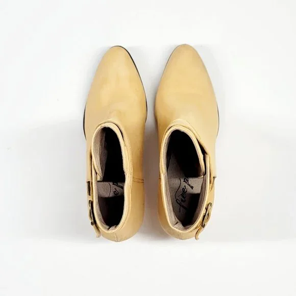FREE PEOPLE Belleville Ankle Bootie natural Sz 37 - Picture 4 of 7